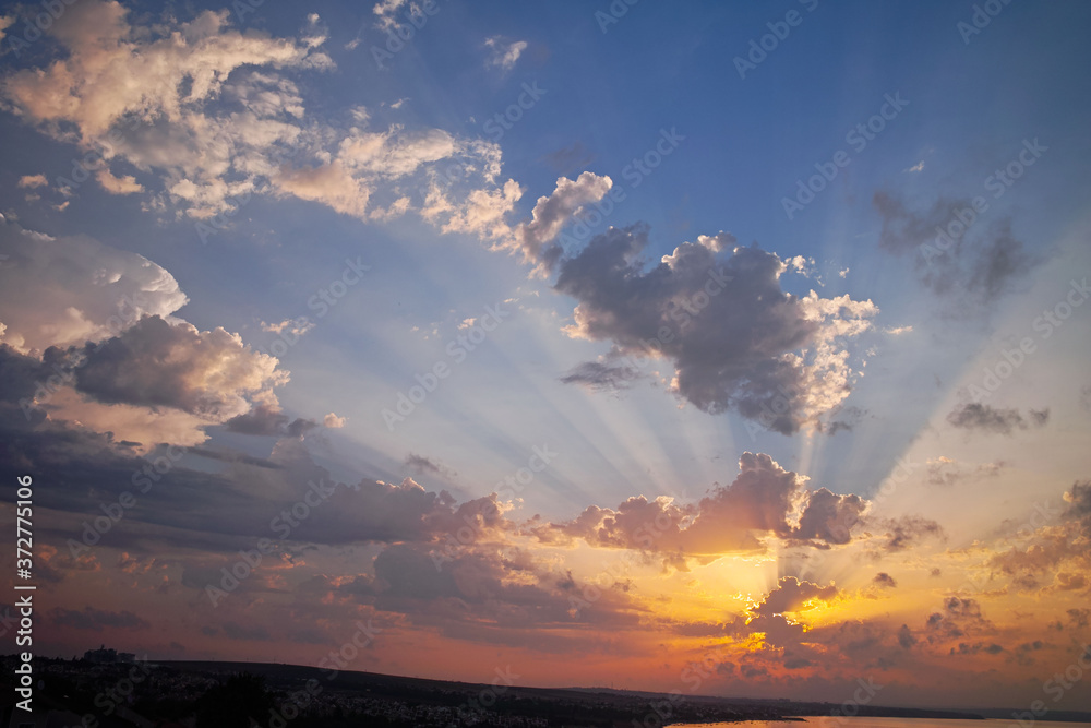 clouds and sky at sunrise