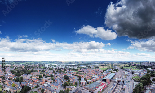 english town center from above photo