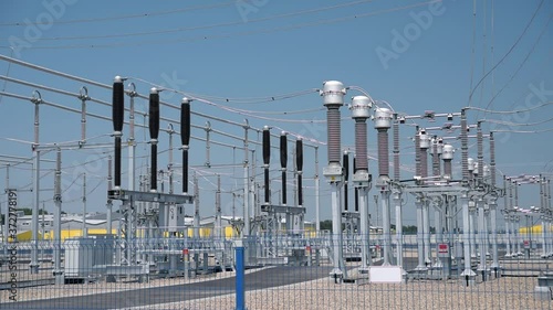 High-voltage substation operation in clear weather