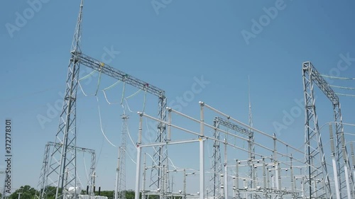 High-voltage substation operation in clear weather