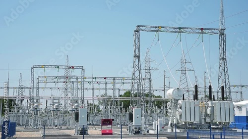 High-voltage substation operation in clear weather