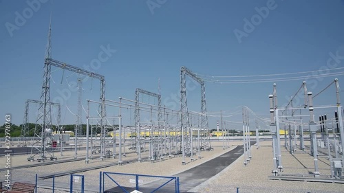 High-voltage substation operation in clear weather