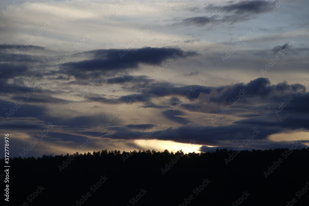 Twilight in the countryside