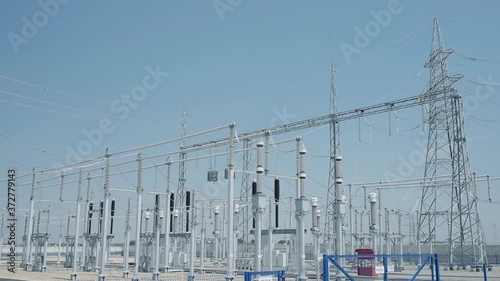 High-voltage substation operation in clear weather