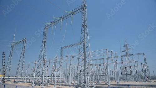 High-voltage substation operation in clear weather