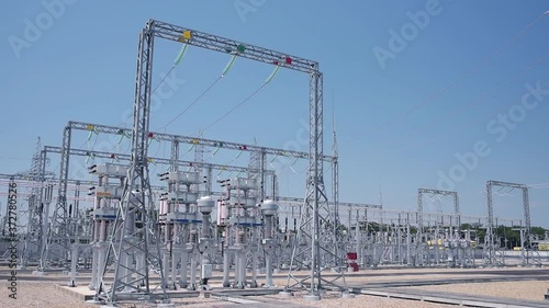 High-voltage substation operation in clear weather