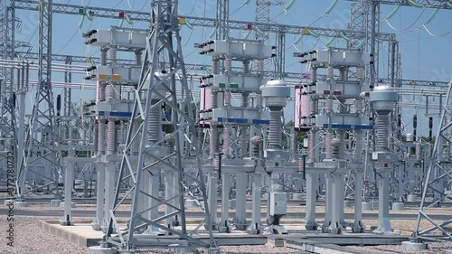 High-voltage substation operation in clear weather