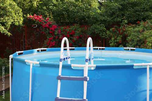 blue pool in the country 