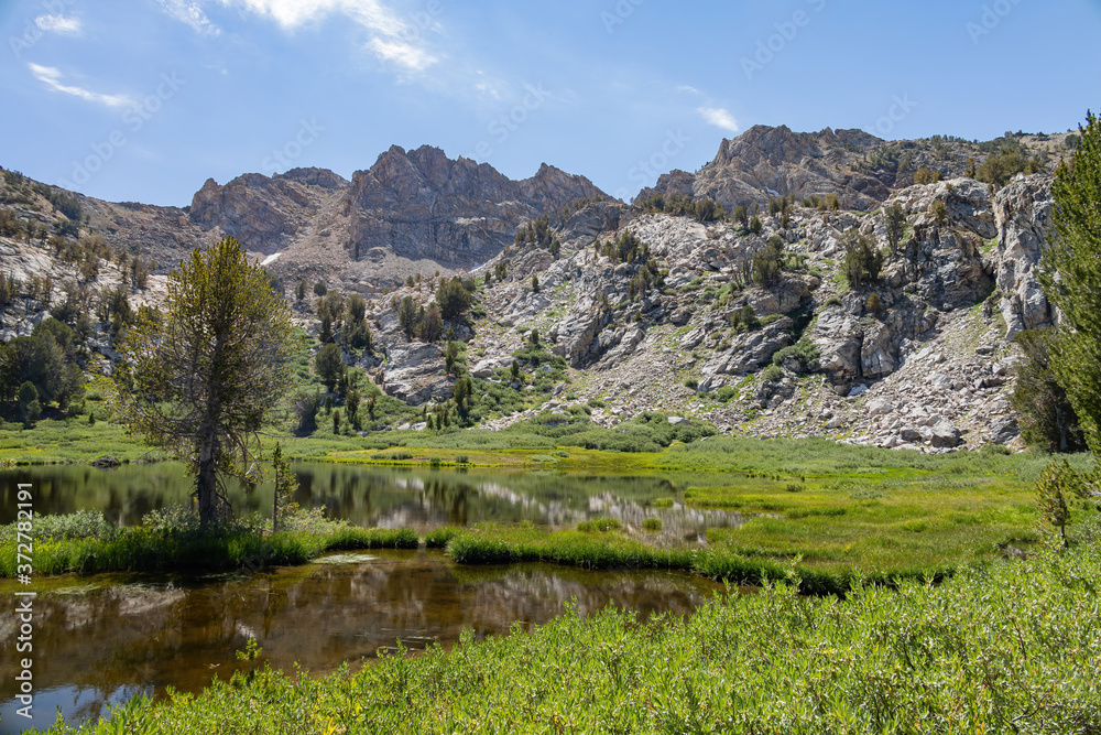 Morning view of the beautiful Dollar Lakes