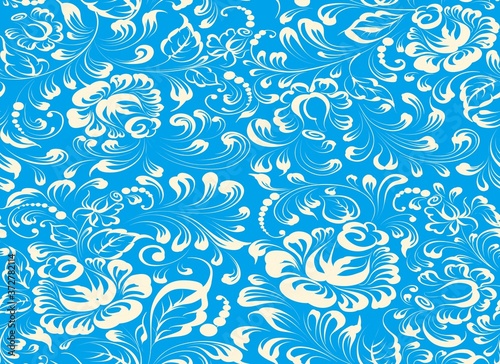 Wallpaper Mural seamless floral background Torontodigital.ca