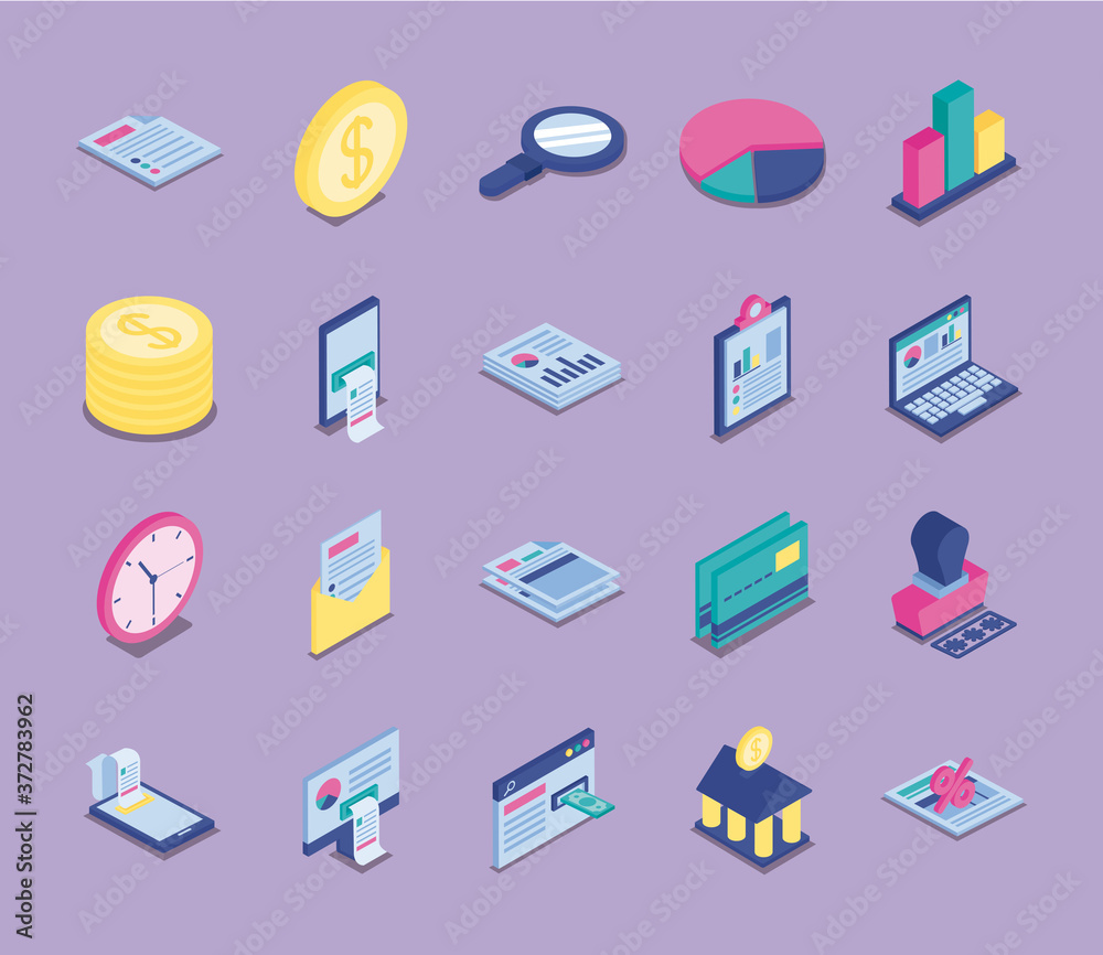 bundle of twenty taxes set icons bundle of twenty taxes set icons