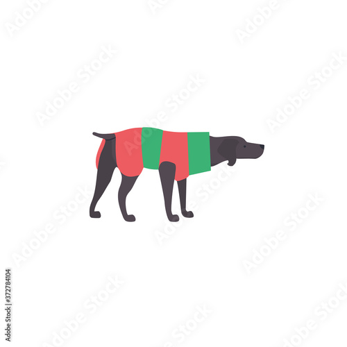 Funny cartoon style icon of weimaraner dog for different design.