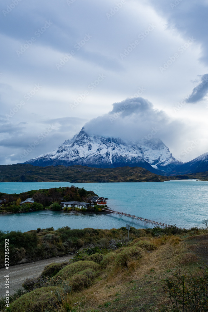 Lago Pehoé with Los Cuernos on the background.
Patagonia, Chile.