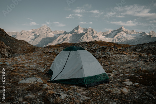 Tent Camping Matterhorn, Switzerland