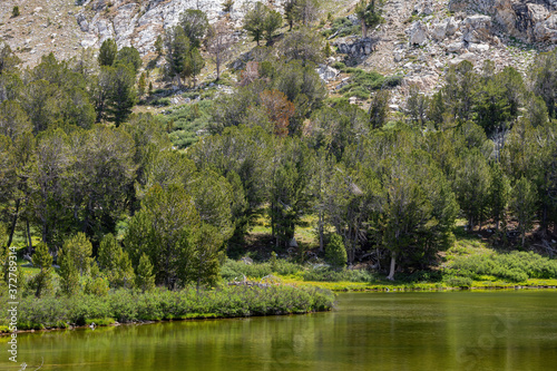 Afternoon view of the beautiful Castle Lake