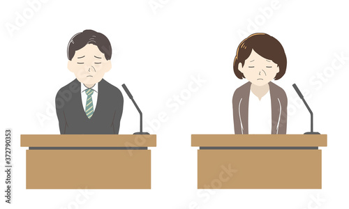 謝罪会見(線無し)