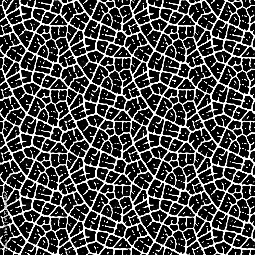 Abstract seamless pattern based on a natural leaf vein texture