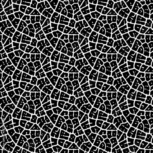 Abstract seamless pattern based on a natural leaf vein texture