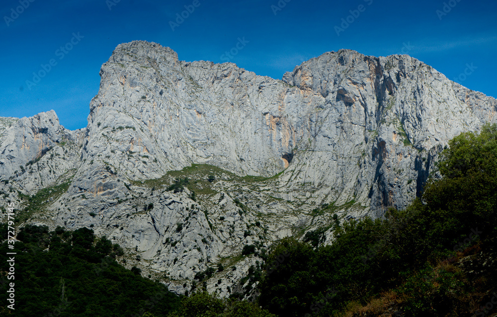 Fototapeta premium Stone mountain in Cantabria, Spain.