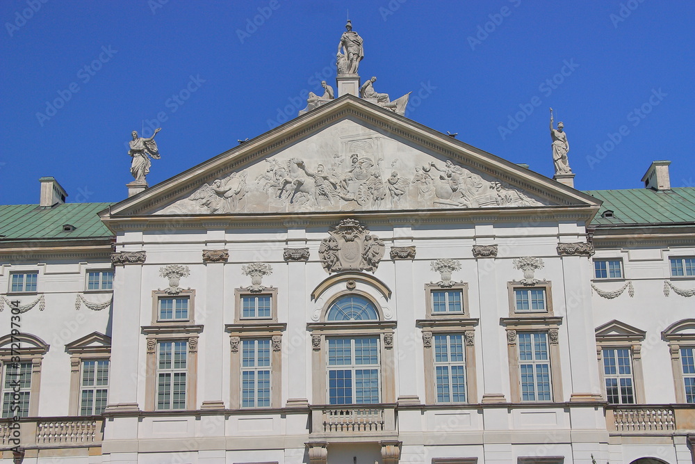 Barokowy Pałac Krasińskich w Warszawie (Polska), wybudowany w 1695 roku, zwany też Pałacem Rzeczypospolitej.