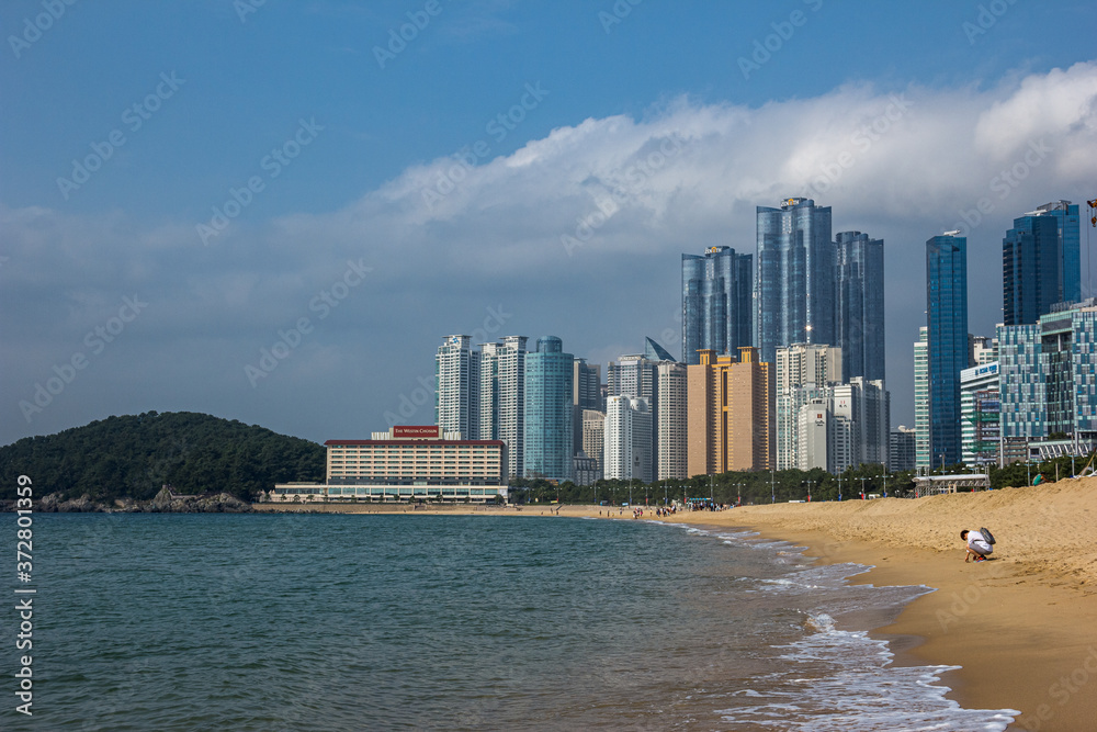 Beach on the Sea of Japan in Busan South Korea