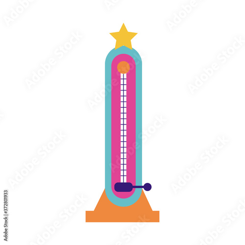 hit with the hammer mechanical fairground attraction flat style icon