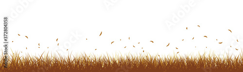 Meadow vector illustration	 autumn