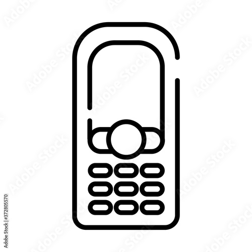 cellphone device line style icon