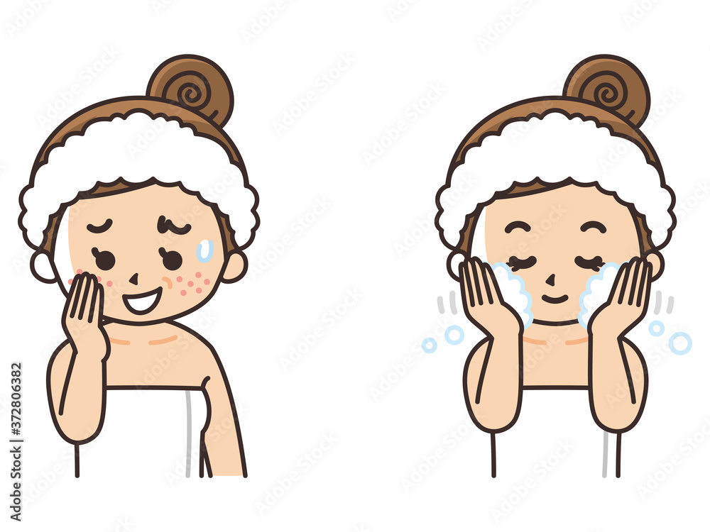 肌トラブルに悩む女性　美容　ビューティー　スキンケア