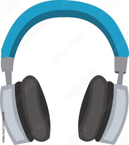 Vector illustration of a headphones