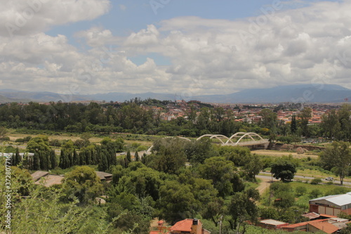 Green landscape at Tarija, Bolivia.