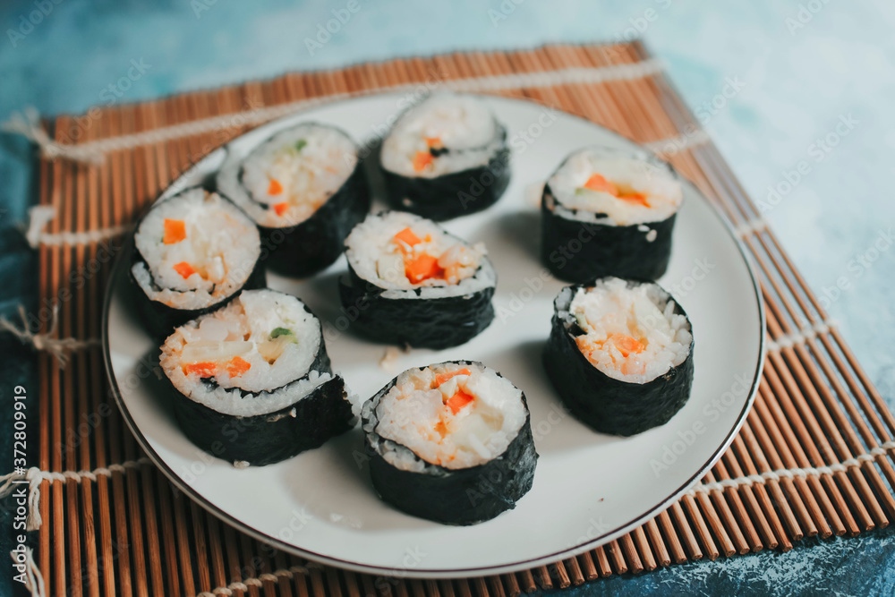 Delicious homemade sushi for everyone to enjoy Delicious homemade sushi for everyone to enjoy