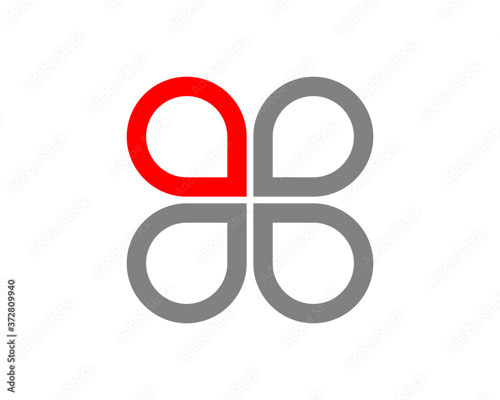 Four point location with outline