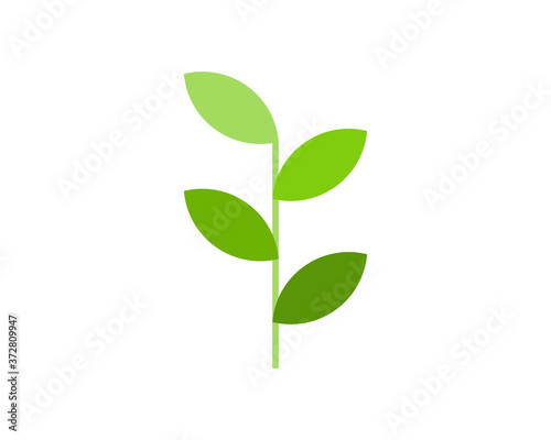 Healthy plant tree with green logo