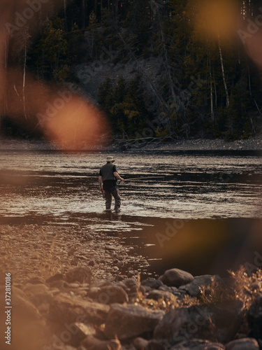 fishing in the morning