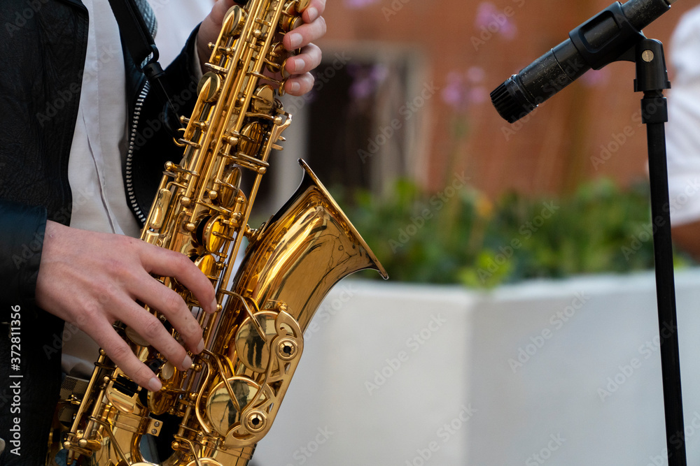 Obraz premium saxophone saxofon