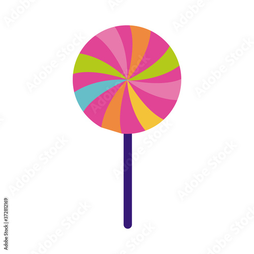 sweet candy lollipop flat style icon