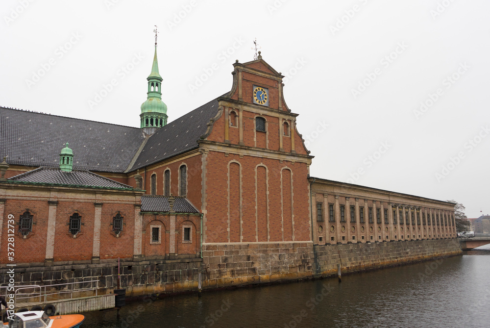 Exterior of the Church of Holmen or Holmens Kirke, it is a Parish church in central Copenhagen in Denmark