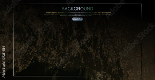 Abstract dark brown background, chaotic light texture, smooth gradient