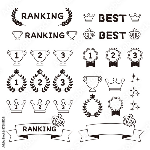 白黒　ランキング　トロフィー　かわいい　シンプル