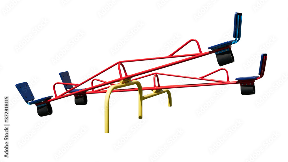 Street swing for children. Isolated image. Street swing for children. Isolated image.