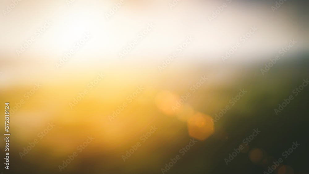 Plakat Blurred nature fields abstract backgrounds