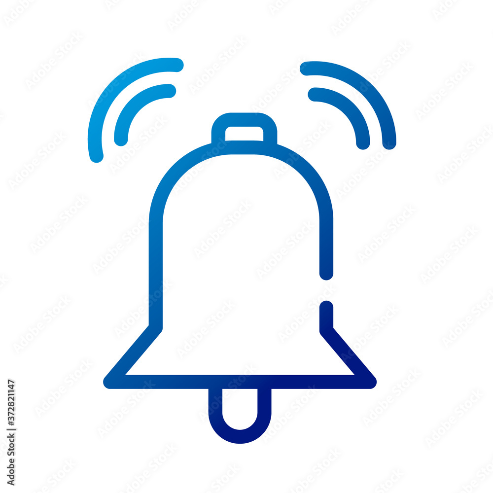 bell sound gradient style icon bell sound gradient style icon