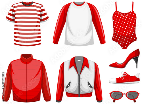 Set of clothes mock up