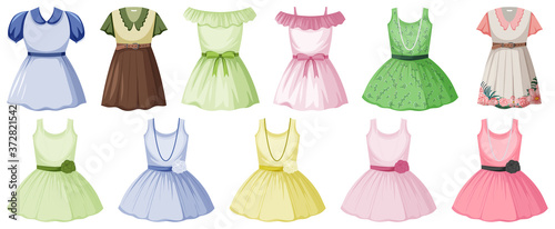 Set of clothes mock up
