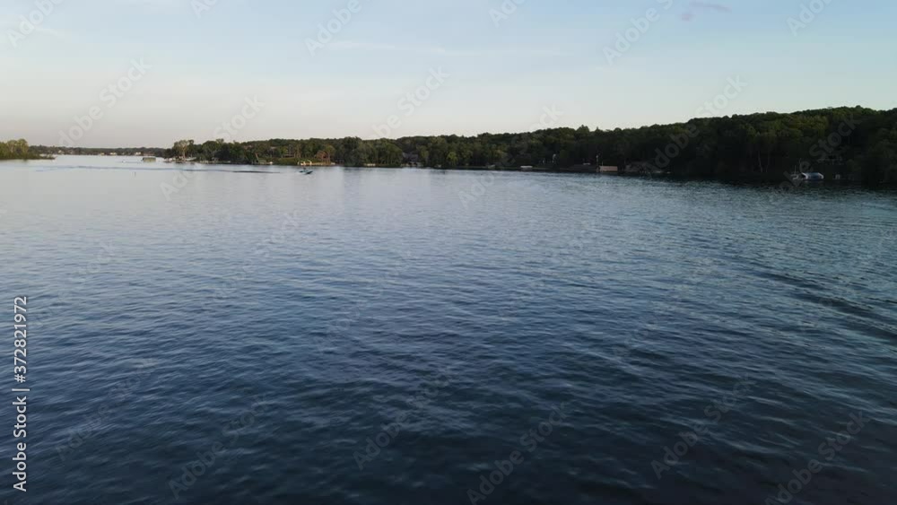 Minnetonka lake in minnesota during summer time, aerial view Minnetonka lake in minnesota during summer time, aerial view