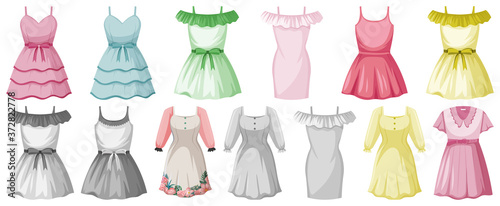 Set of clothes mock up