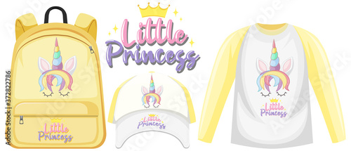 Set of unicorn outfit