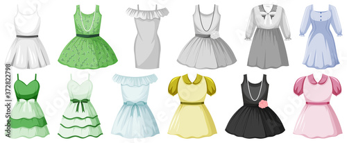 Set of clothes mock up