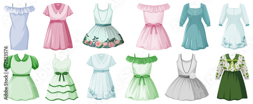 Set of clothes mock up